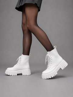 Women's Chunky Boots with Deep Tread Sole