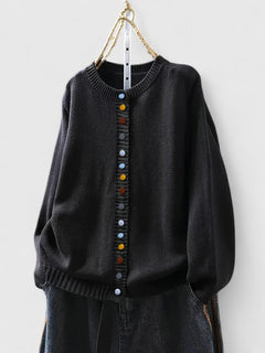 Willa | Open Front Cardigan with Round Neck