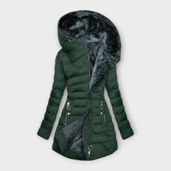 Women’s Comfortable Puffer Jacket with Zip Closure