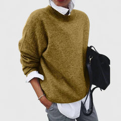 Elodie | Oversized Crew Neck Sweater in Soft Knit