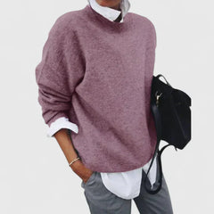 Elodie | Oversized Crew Neck Sweater in Soft Knit