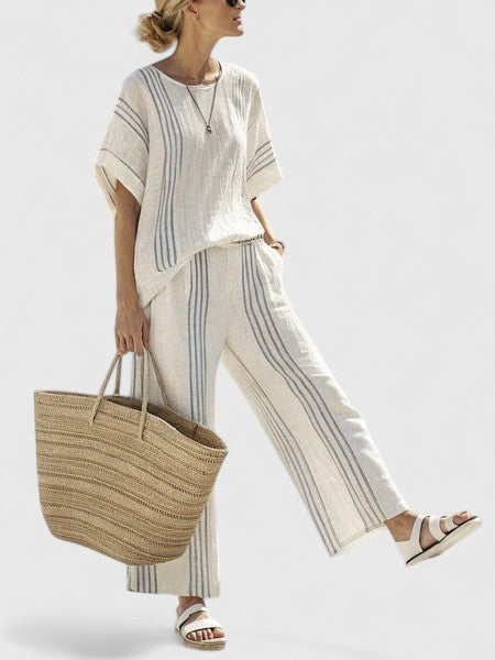 Women’s Comfortable Two-Piece Set with Wrinkle Resistance