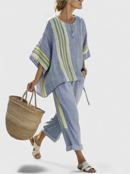 Women’s Comfortable Two-Piece Set with Wrinkle Resistance