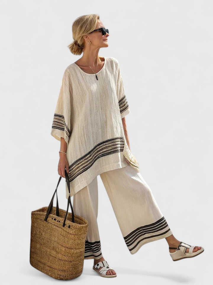 Women’s Comfortable Two-Piece Set with Wrinkle Resistance