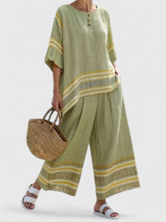 Women’s Comfortable Two-Piece Set with Wrinkle Resistance