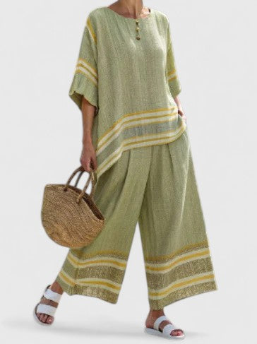 Women’s Comfortable Two-Piece Set with Wrinkle Resistance