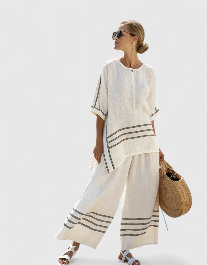 Women’s Comfortable Two-Piece Set with Wrinkle Resistance