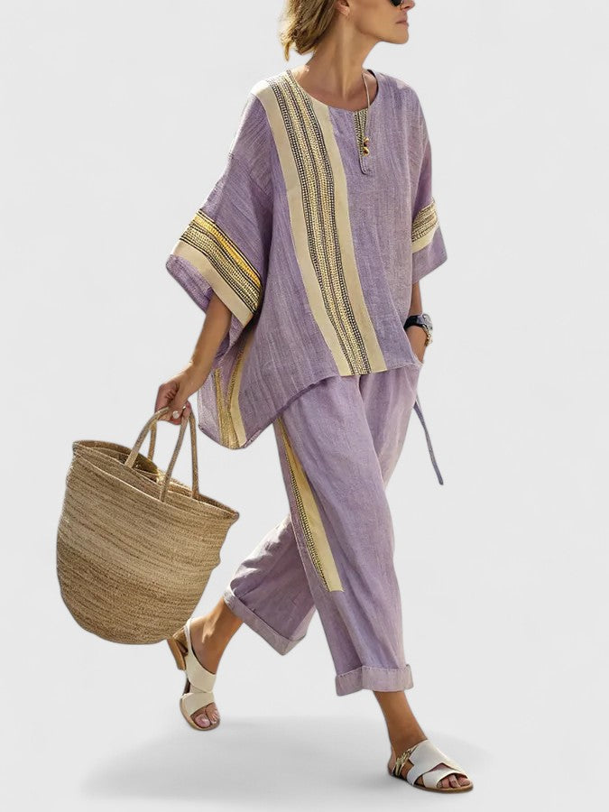 Women’s Comfortable Two-Piece Set with Wrinkle Resistance