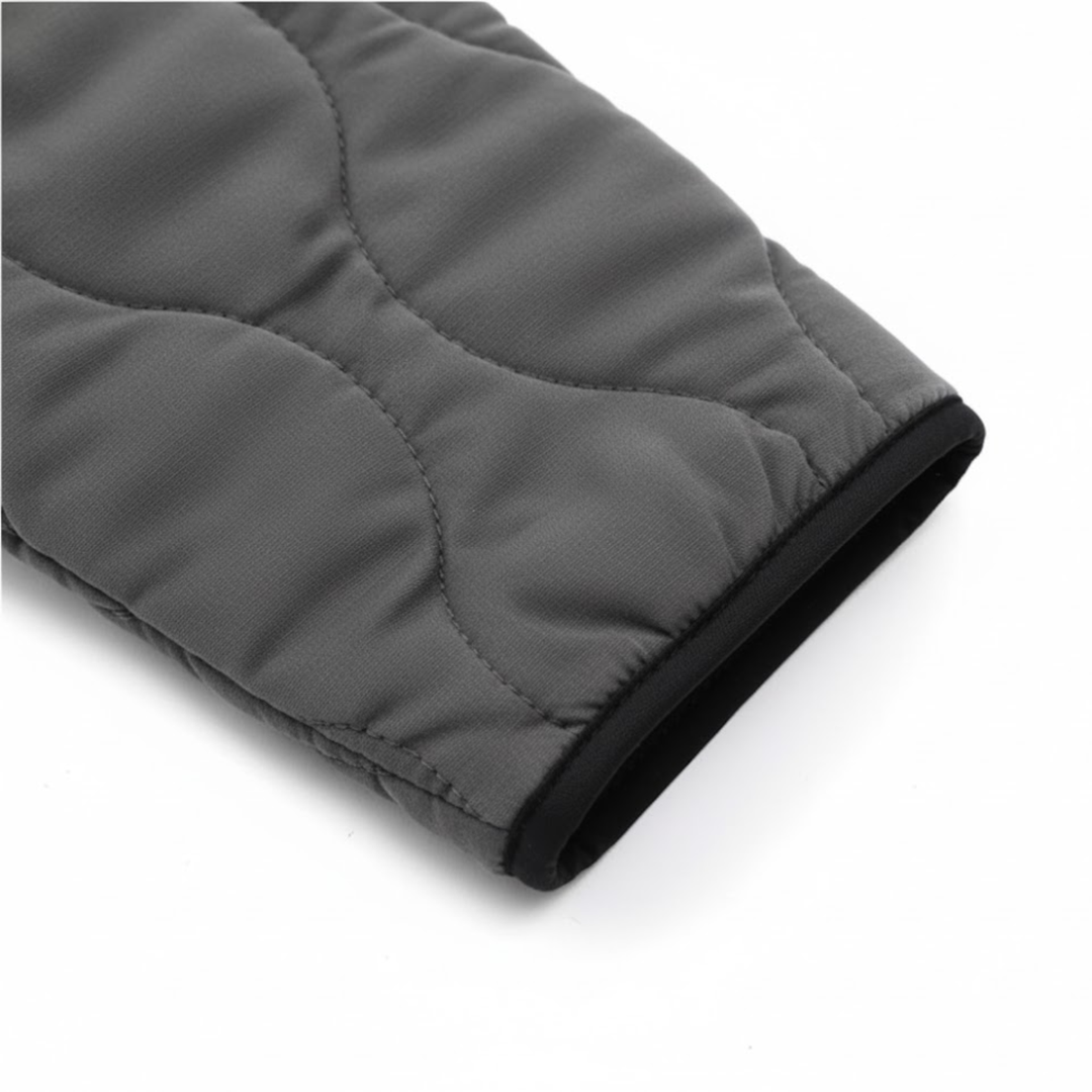 Women's Cotton Padded Jacket with Stand Collar Zipper