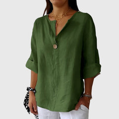 Women’s Elegant Blouse - Single Button Closure