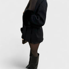 Women’s Elegant Coat with Removable Cuffs