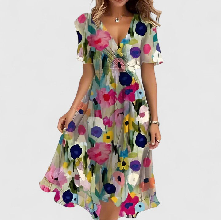Women’s Elegant Dress - Floral Design