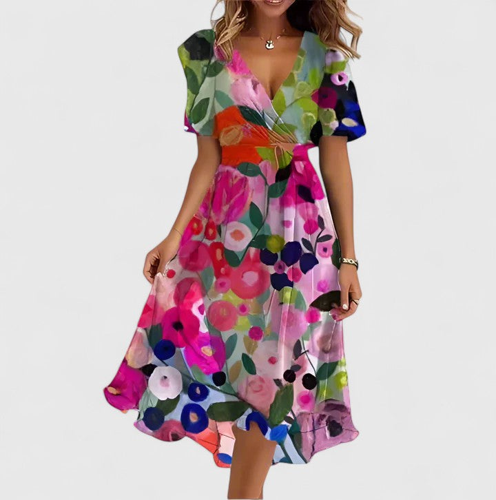 Women’s Elegant Dress - Floral Design
