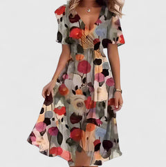 Women’s Elegant Dress - Floral Design