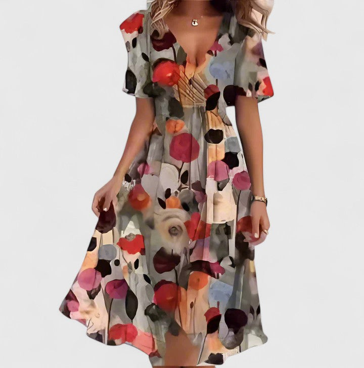 Women’s Elegant Dress - Floral Design