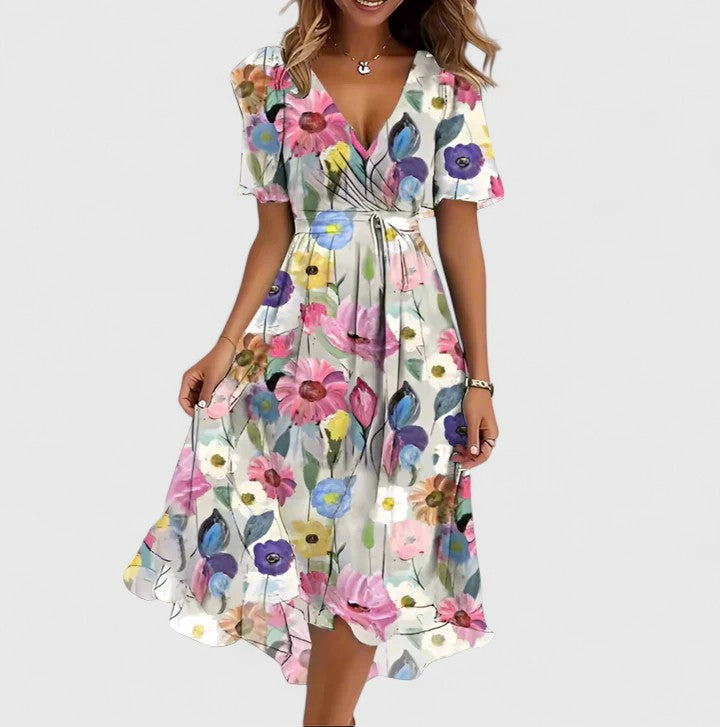 Women’s Elegant Dress - Floral Design