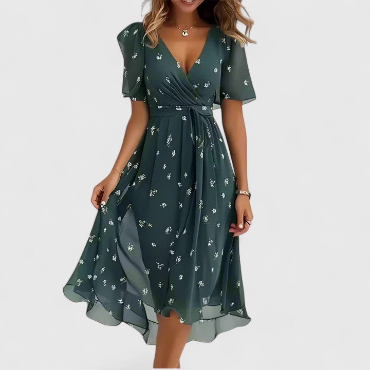 Women’s Elegant Dress - Floral Design