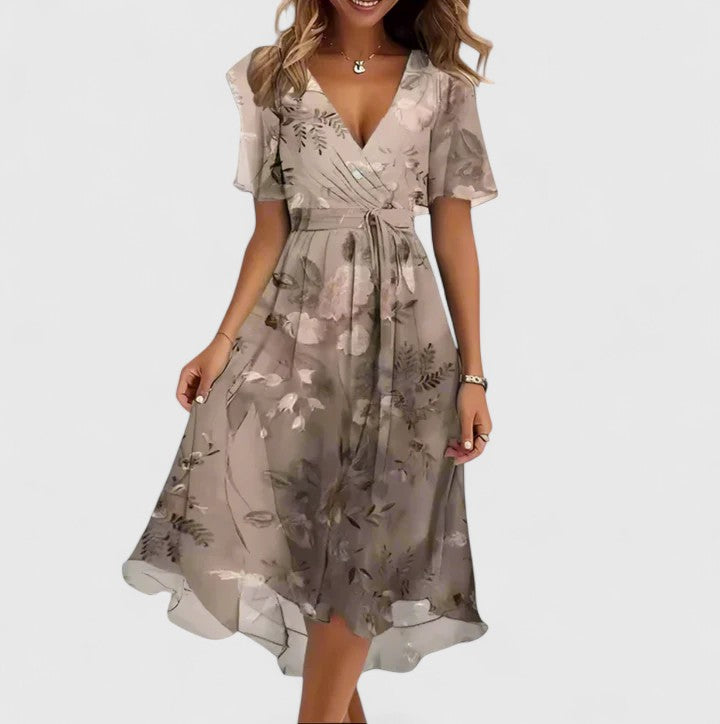 Women’s Elegant Dress - Floral Design