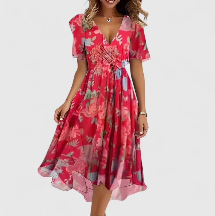Women’s Elegant Dress - Floral Design