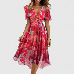 Women’s Elegant Dress - Floral Design