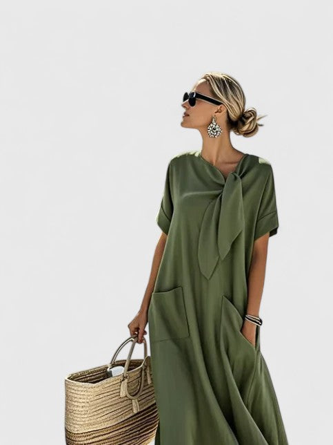 Women’s Elegant Dress - Neck Tie
