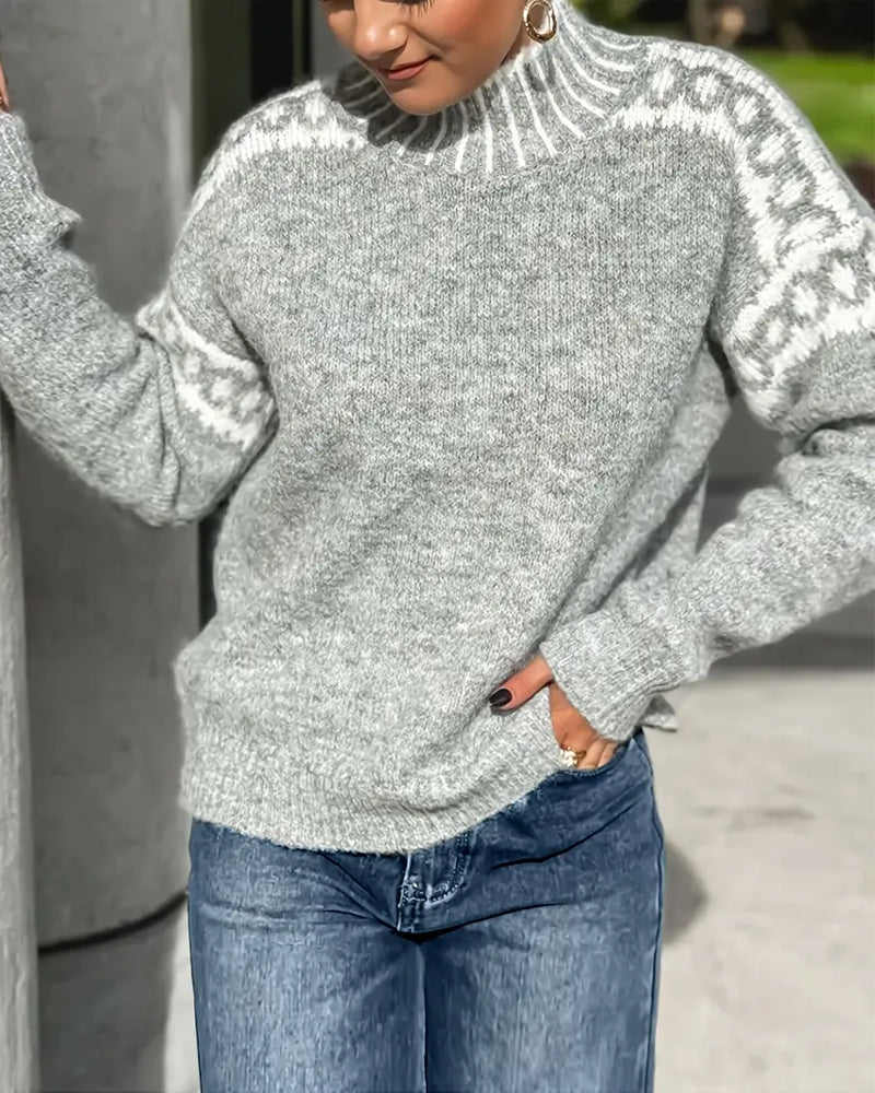 Women’s Elegant Knit Sweater with Warmth