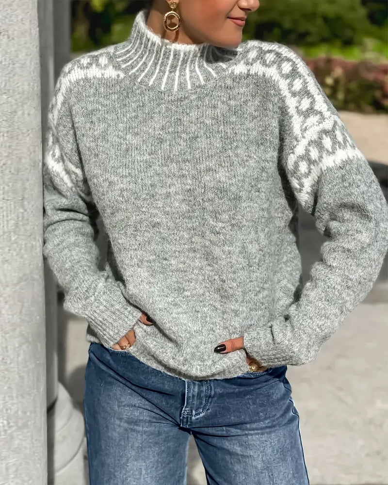 Women’s Elegant Knit Sweater with Warmth