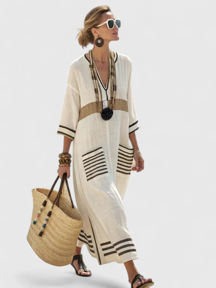 Women’s Elegant Maxi Dress - Relaxed Fit