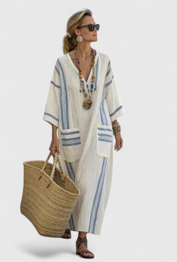 Women’s Elegant Maxi Dress - Relaxed Fit