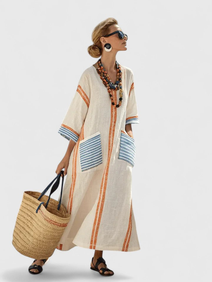 Women’s Elegant Maxi Dress - Relaxed Fit
