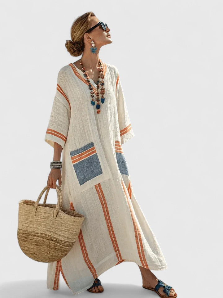 Women’s Elegant Maxi Dress - Relaxed Fit