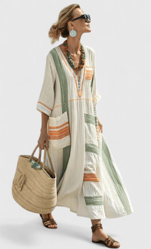 Women’s Elegant Maxi Dress - Relaxed Fit