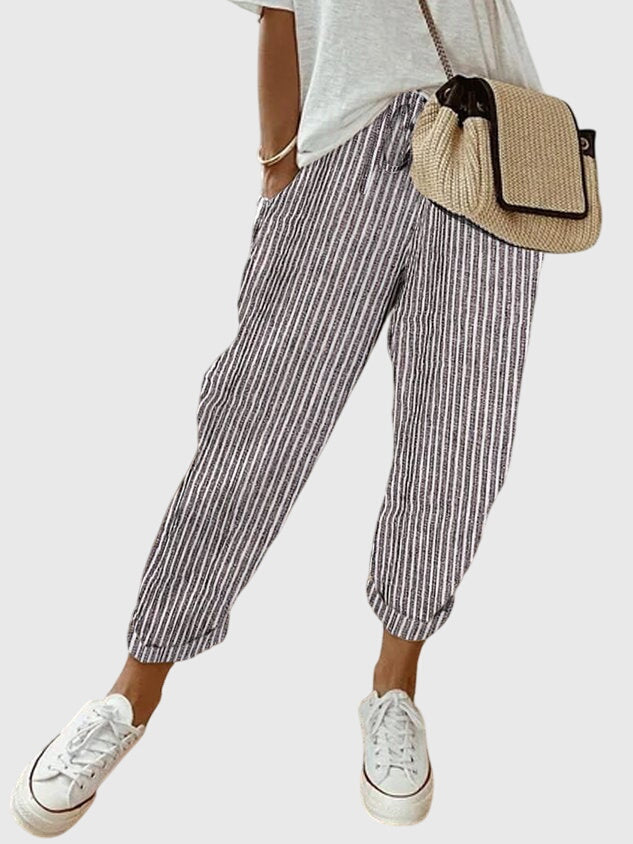 Women’s Elegant Pants with Elastic Waistband