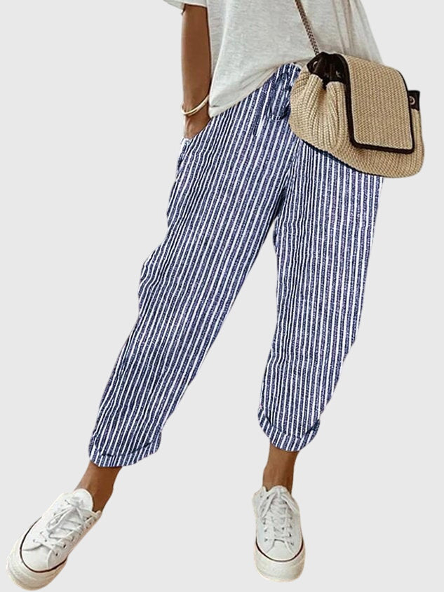 Women’s Elegant Pants with Elastic Waistband