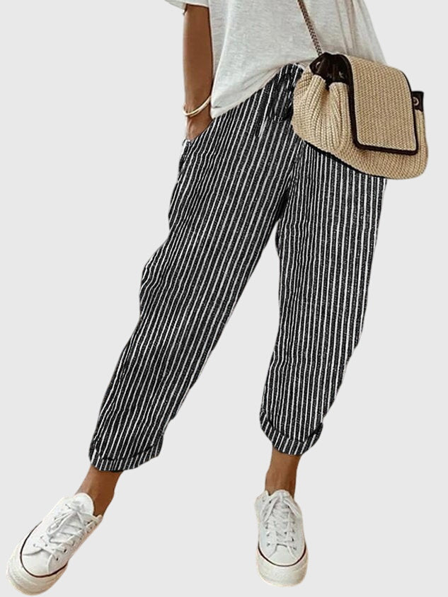 Women’s Elegant Pants with Elastic Waistband