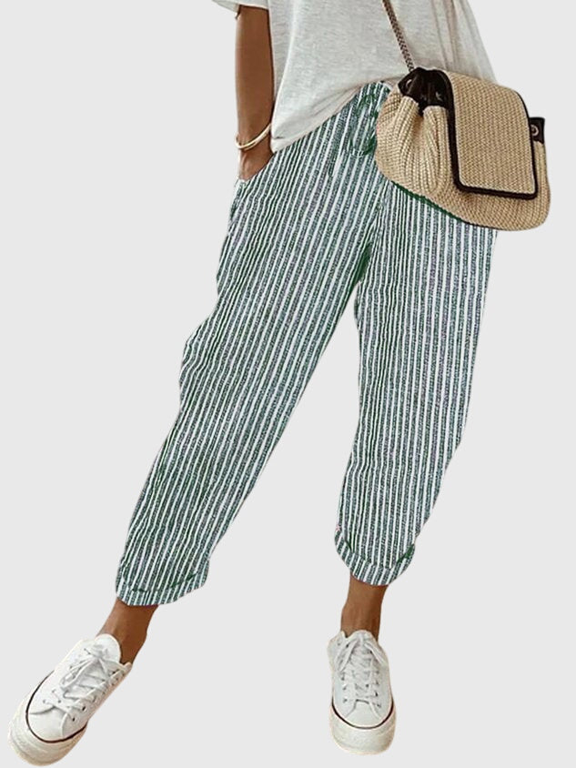 Women’s Elegant Pants with Elastic Waistband