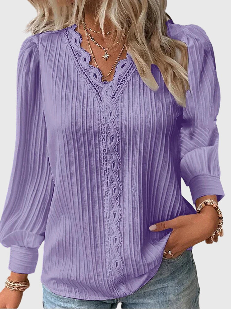 Women’s Elegant Pullover Blouse - Classic Fit