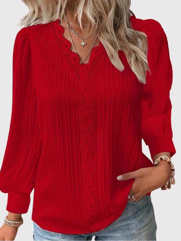 Women’s Elegant Pullover Blouse - Classic Fit