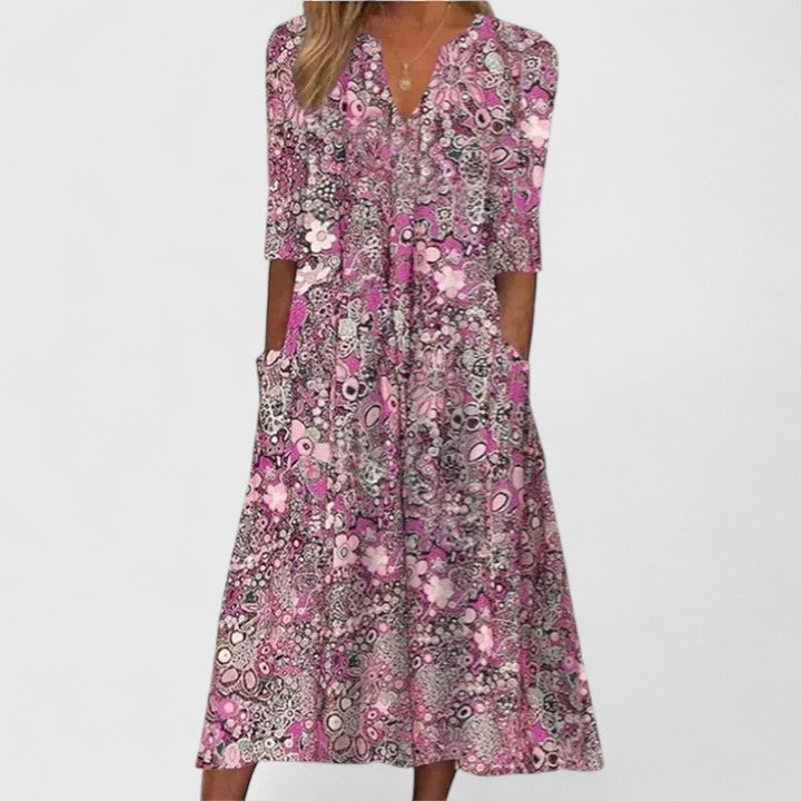 Women’s Elegant Summer Dress with Belly Coverage