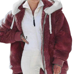 Women’s Fitted Hooded Jacket - Zip Closure
