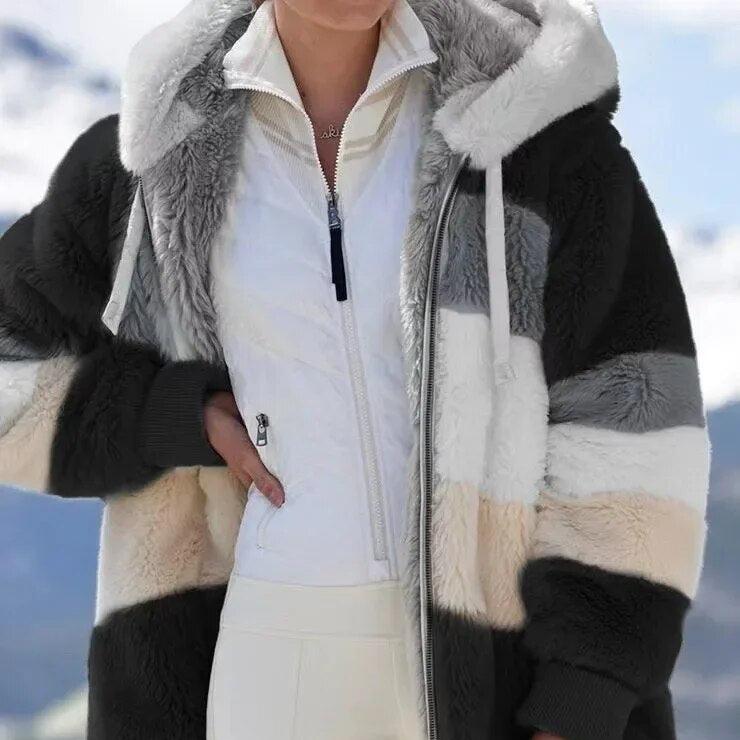 Women’s Fitted Hooded Jacket - Zip Closure