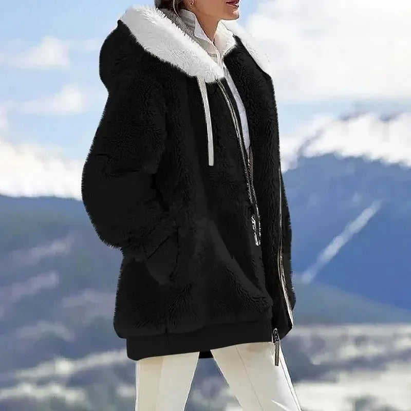 Women’s Fitted Hooded Jacket - Zip Closure