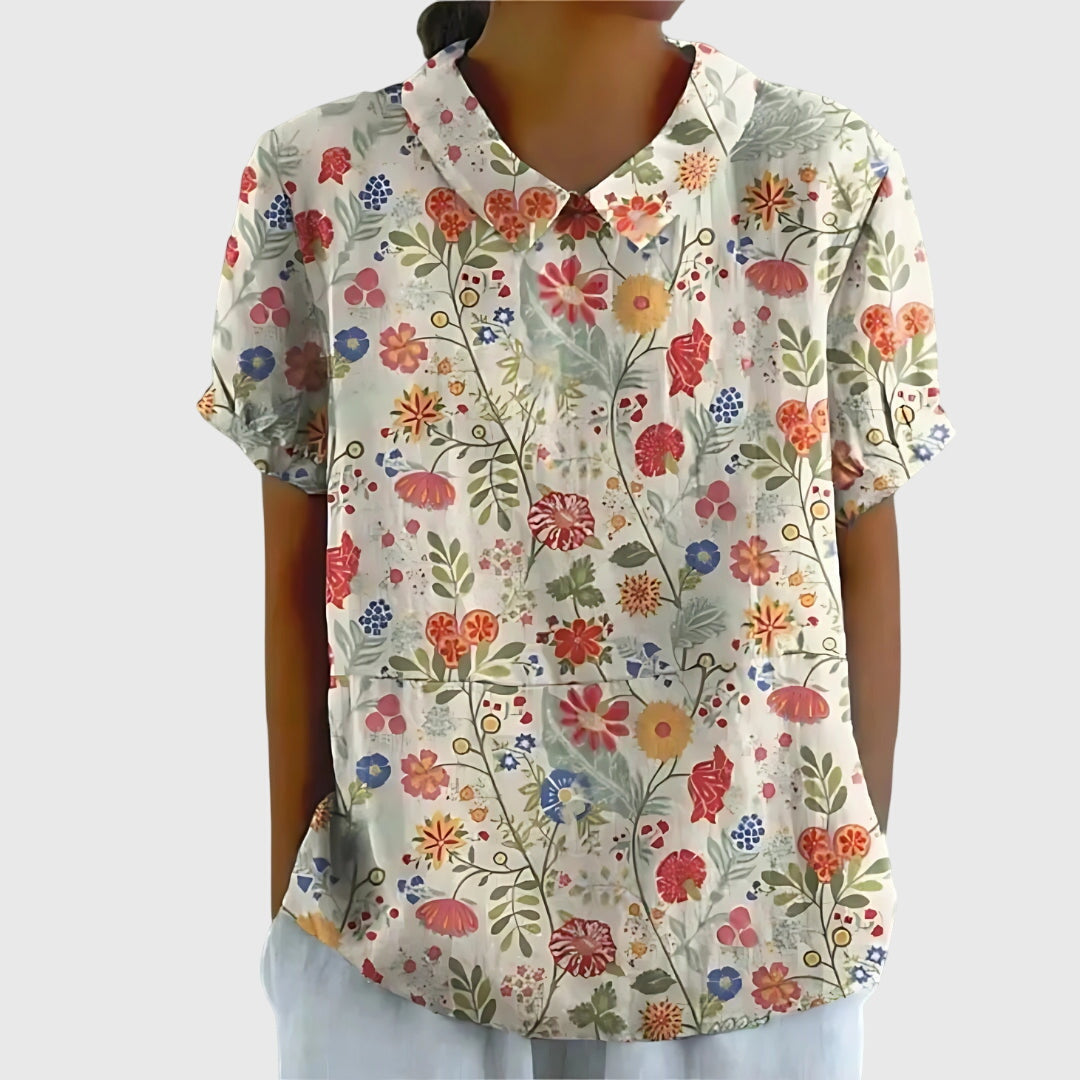 Women’s Floral Blouse - Lightweight Comfort