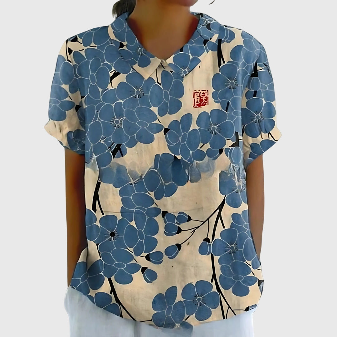 Women’s Floral Blouse - Lightweight Comfort