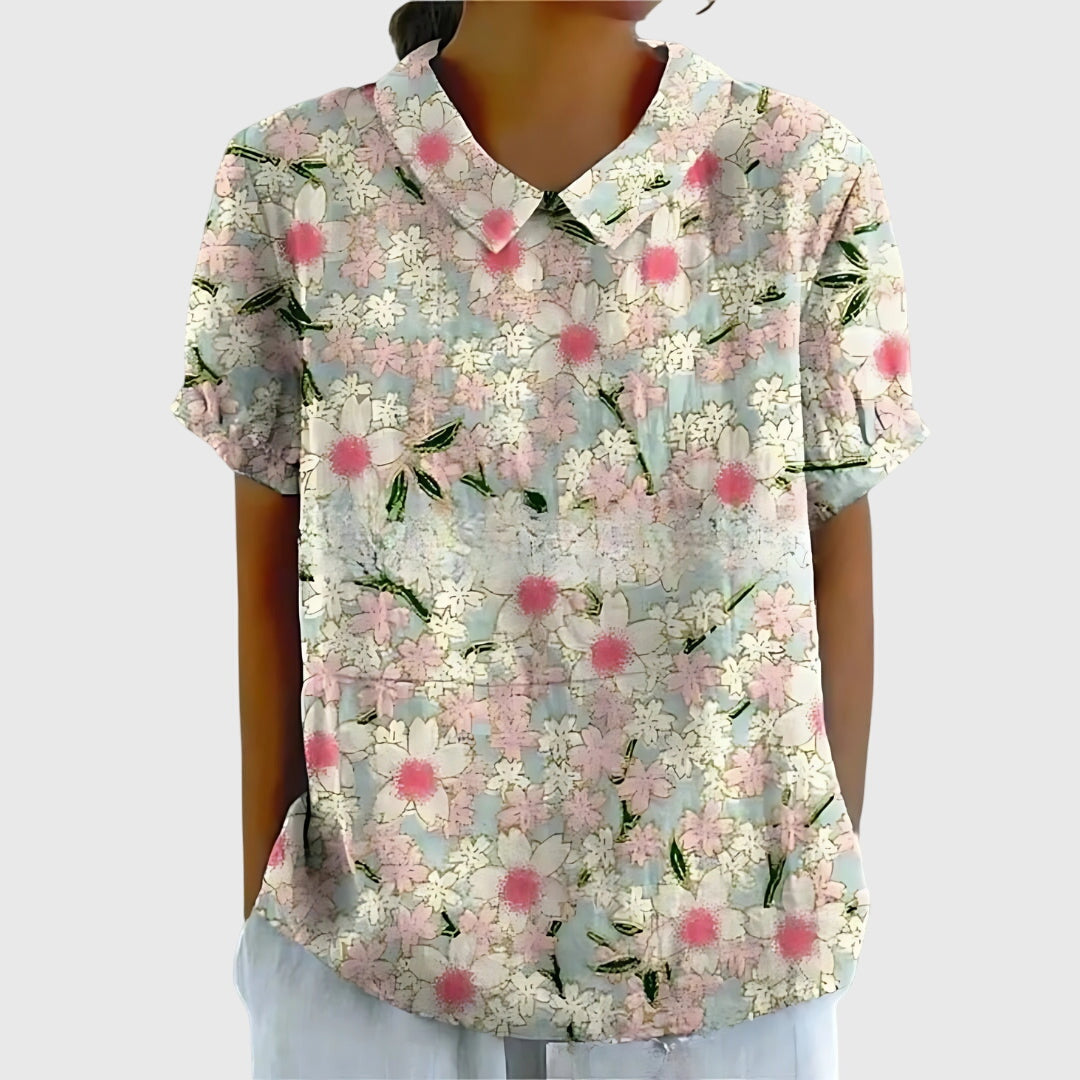 Women’s Floral Blouse - Lightweight Comfort