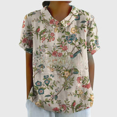 Women’s Floral Blouse - Lightweight Comfort
