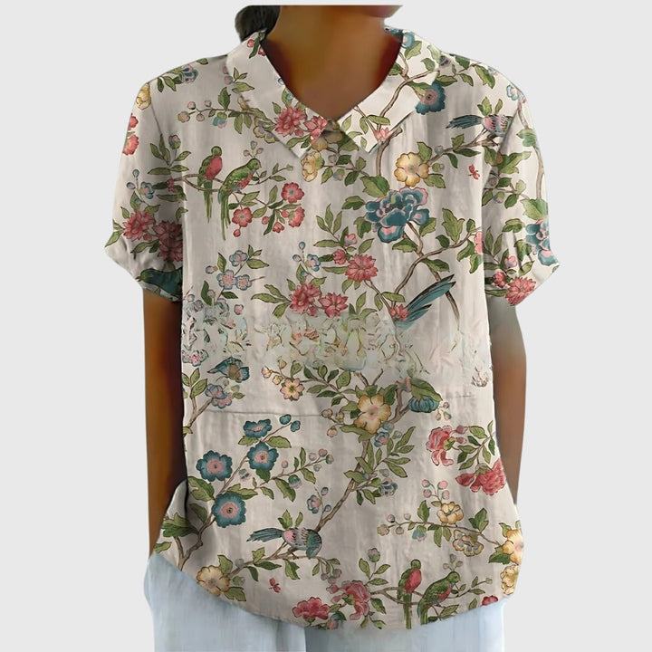 Women’s Floral Blouse - Lightweight Comfort