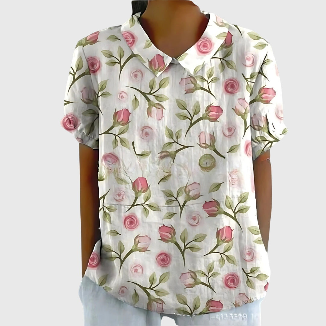 Women’s Floral Blouse - Lightweight Comfort