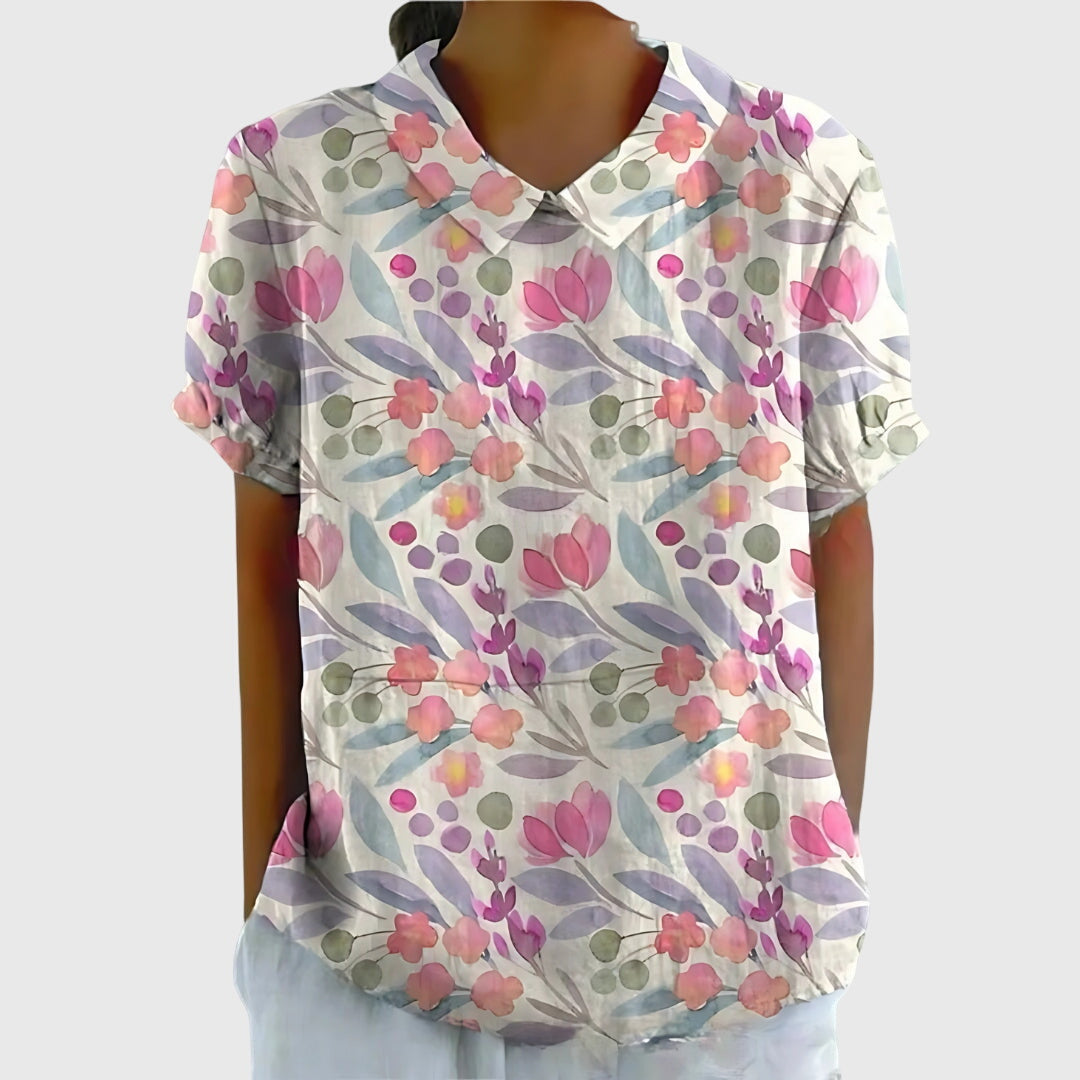 Women’s Floral Blouse - Lightweight Comfort