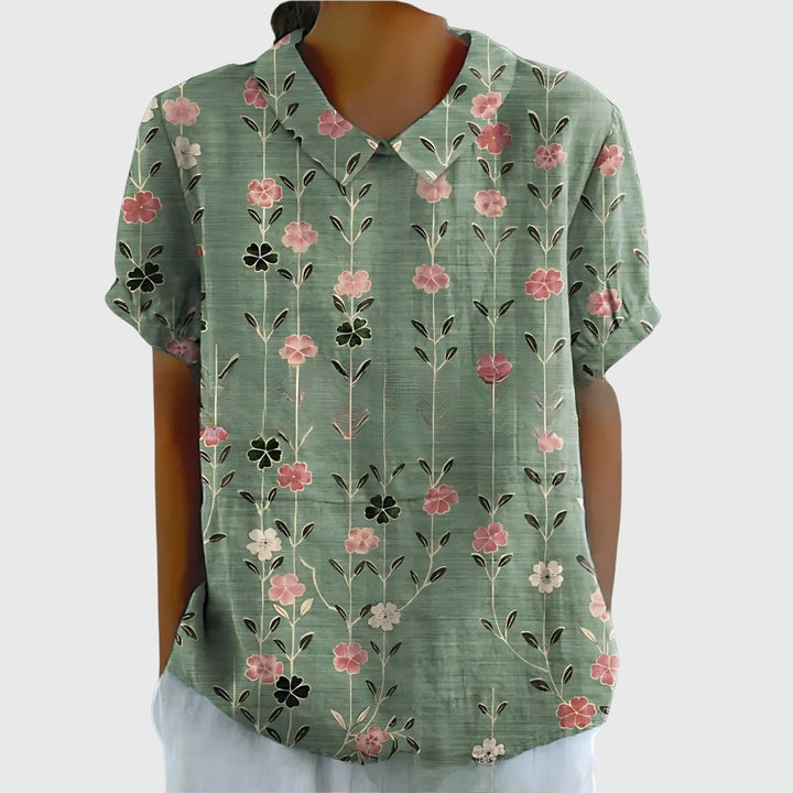 Women’s Floral Blouse - Lightweight Comfort